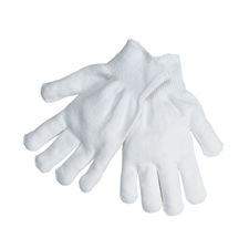 Moisture-Wicking Knit Glove Liner, White